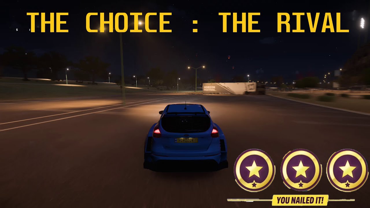 THE CHOICE : THE RIVAL - HOW TO GET 3 STARS - FORZA HORIZON 5