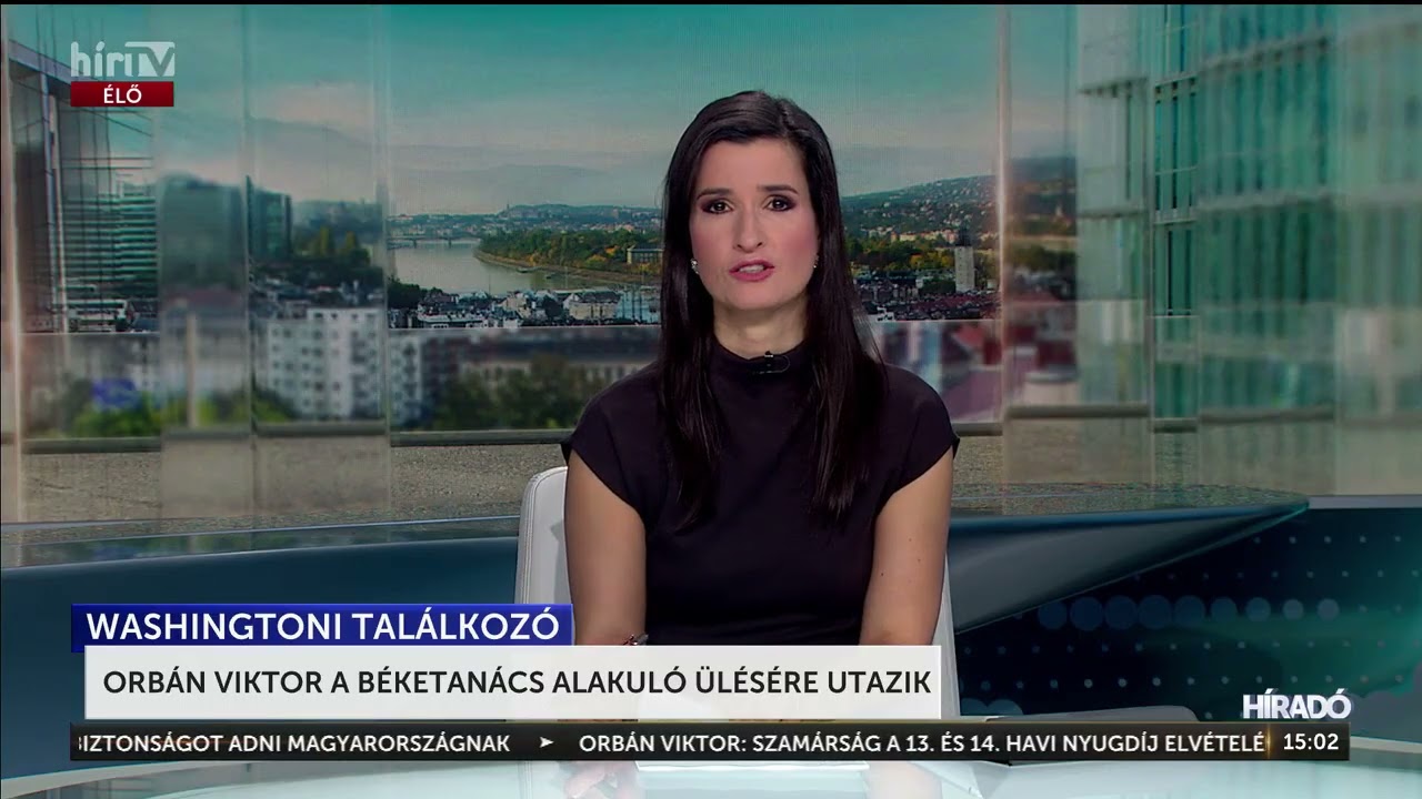 Orbán Viktor a Békétanács alakuló ülésére utazik - HírTV