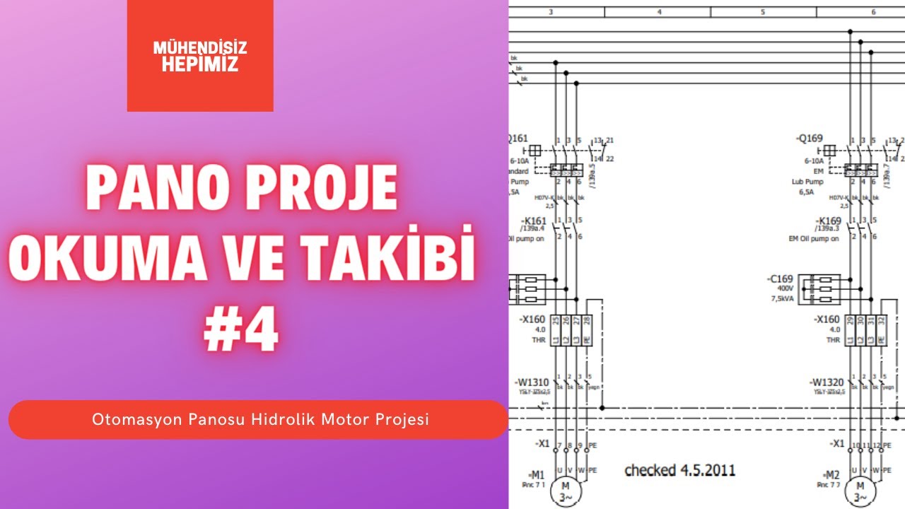 ELEKTRİK PANO PROJESİ OKUMA VE TAKİBİ #4 (OTOMASYON PROJESİ)