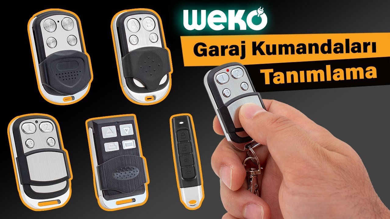 WEKO GARAJ KUMANDALARI - TANIMLAMA VE KODLAMA