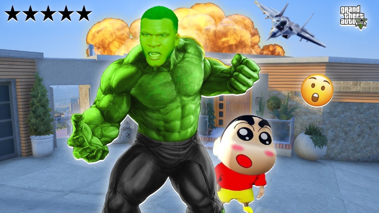 GTA5 : SHINCHAN AND FRANKLIN TRYING NEW AVENGERS HULK SUIT