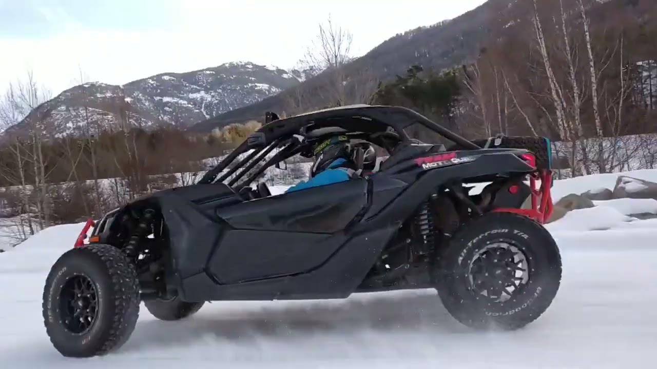 Session d'essai Can-Am Maverick X3 sur glace. #canamoffroad #brp #ice
