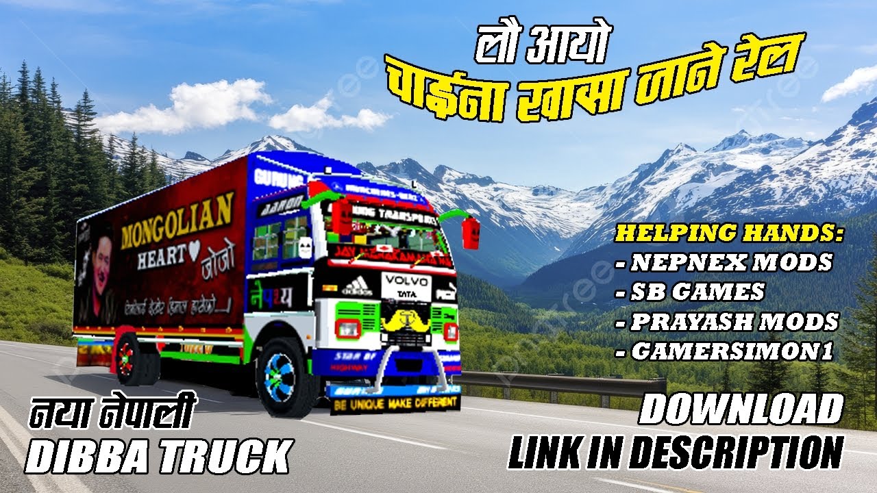 Nepali Tata Volvo Dibba Truck mod || download link in description || @nepnex_mods @officalSB_Games