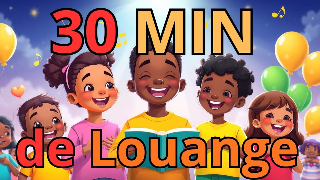 🌈 30 Minutes de Louange Chrétienne pour Enfants ✨ | Compilation Les Petits Héros de Dieu 🎶