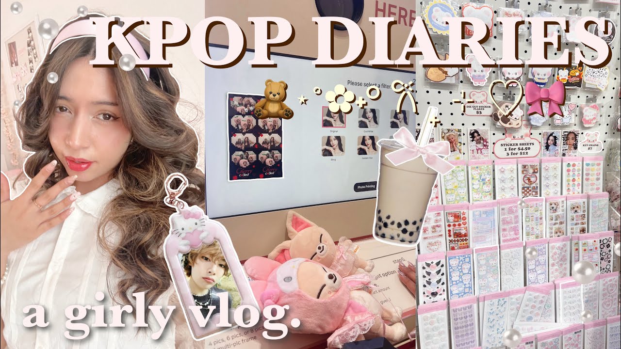 KPOP DIARIES 🫧⋆｡enhypen pop-up, photobooth pics & the source w/ friends ♡
