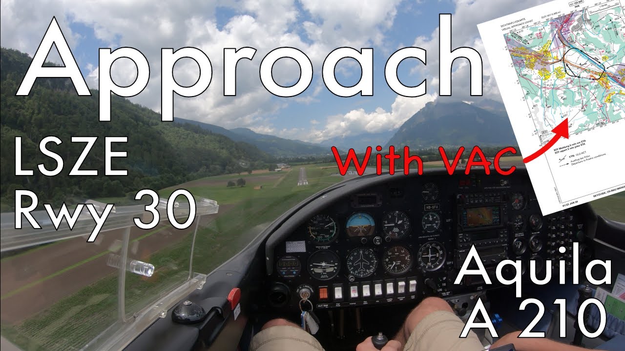 LSZE Approach Rwy 30 | Aquila A210