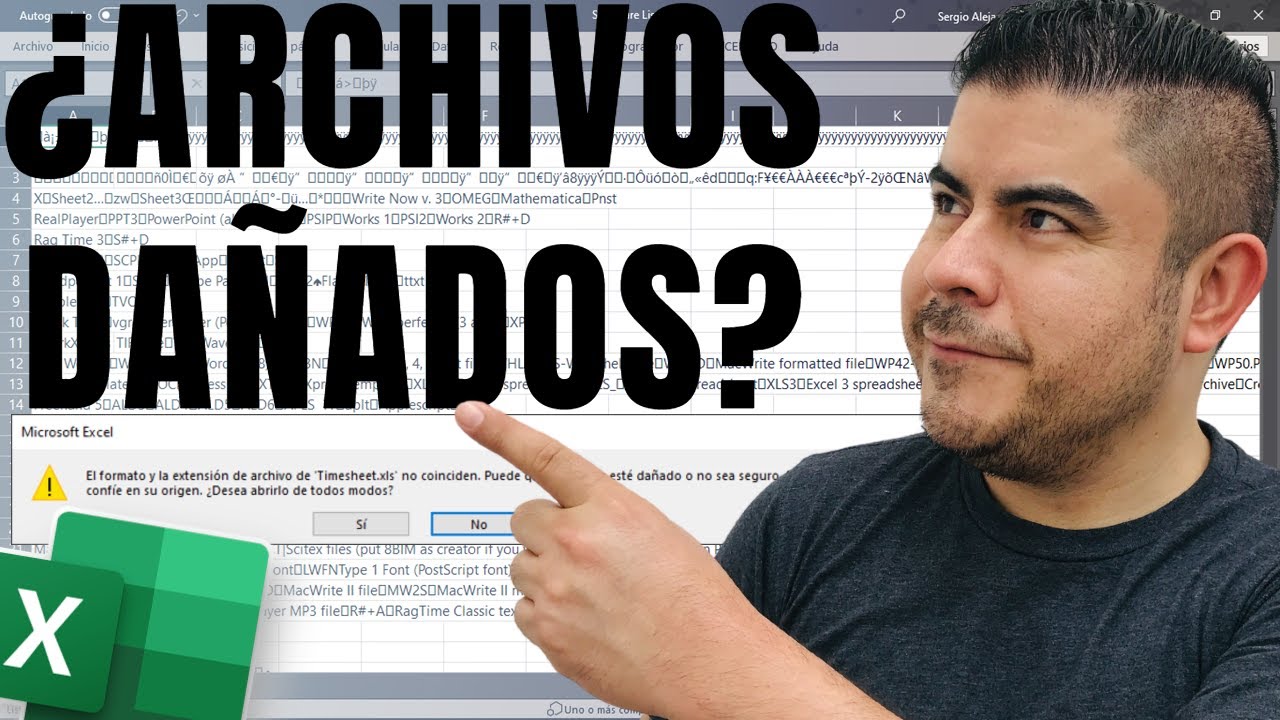 C&Oacute;MO REPARAR ARCHIVOS DA&Ntilde;ADOS DE EXCEL