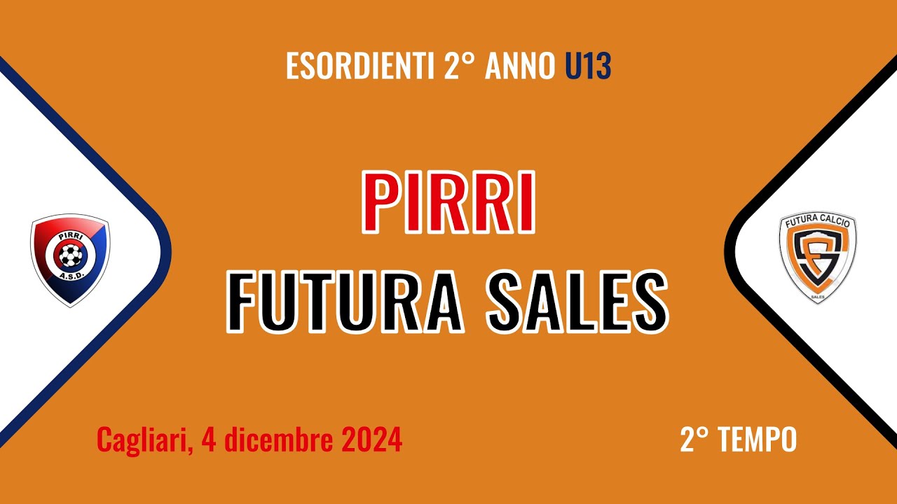 (2°t) Pirri-Futura Sales (ESORDIENTI) 04.12.2024 [FULL MATCH]