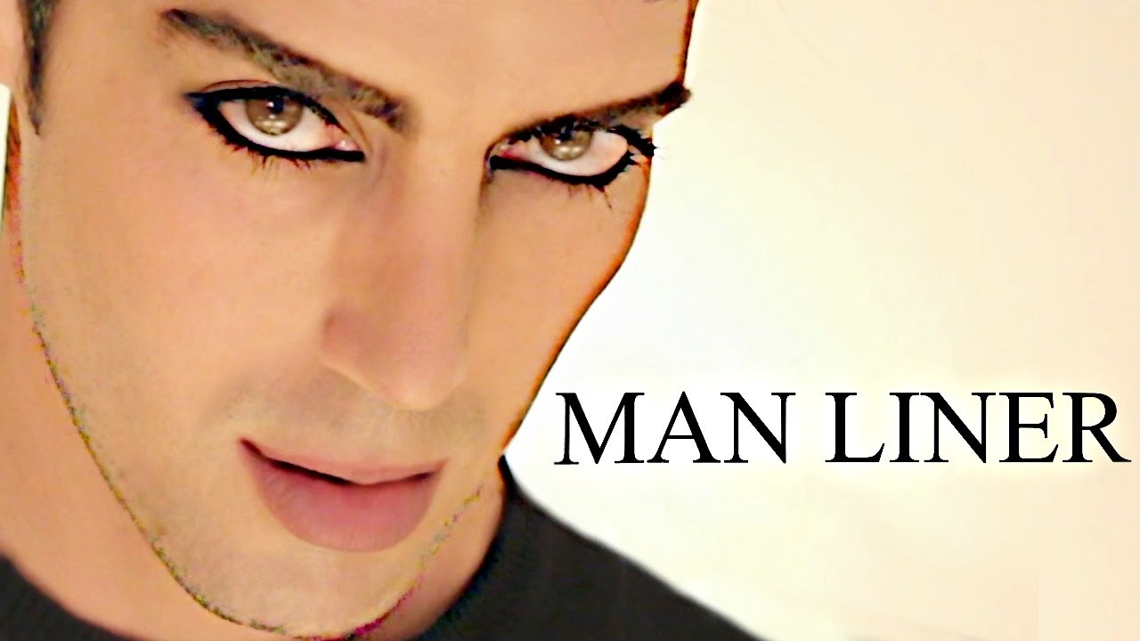 MANLINER!!!!!! Mens eyeliner how to makeup tutorial!!!!