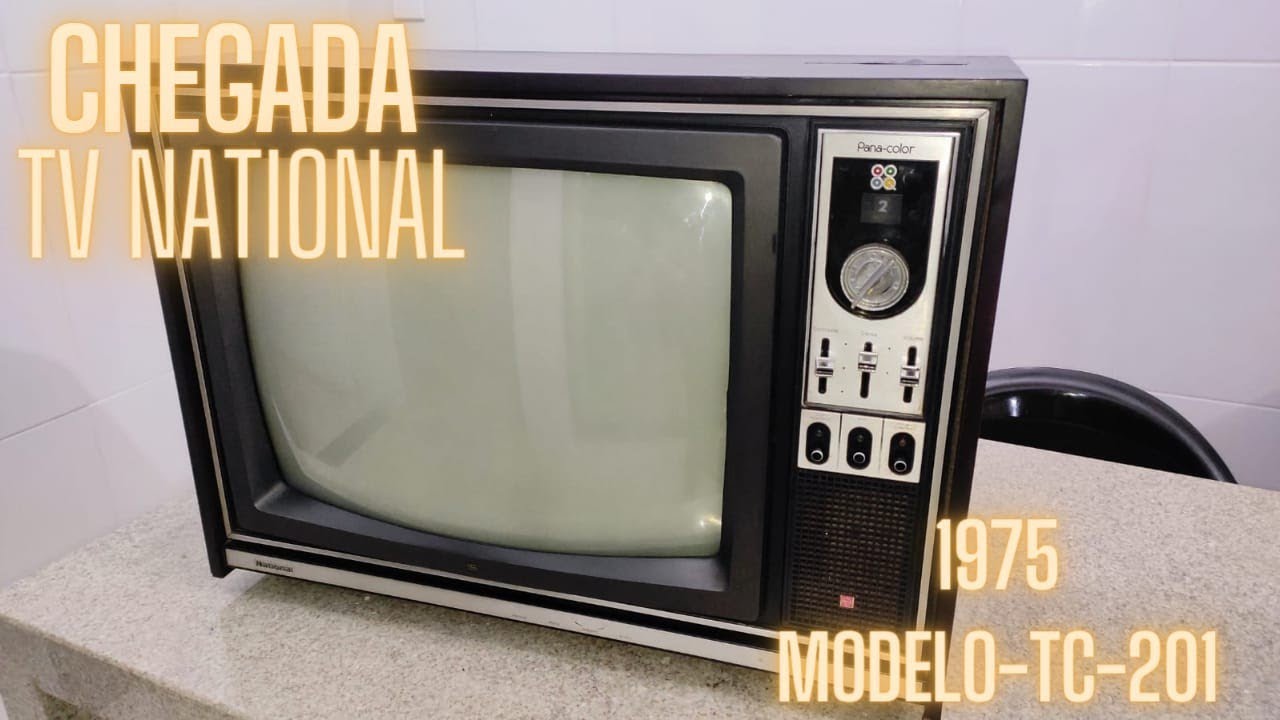 CHEGADA TV NATIONAL 1975 MODELO TC-201 