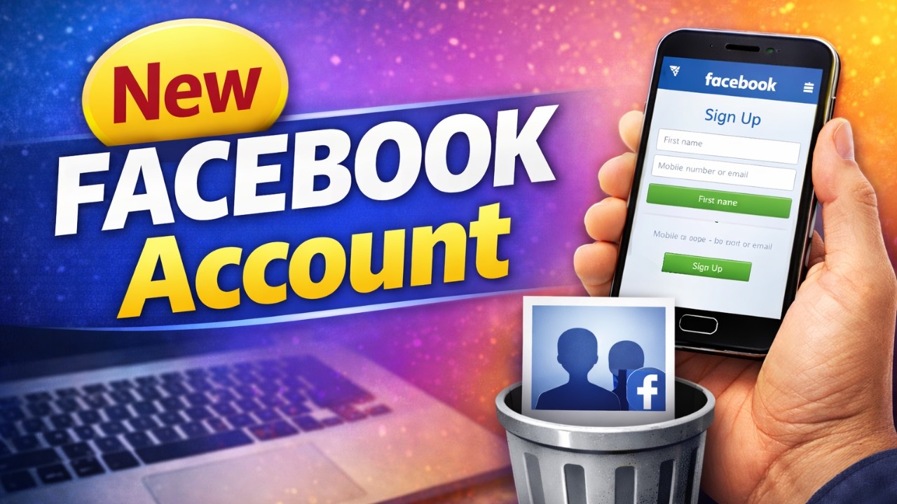 Facebook Account Kaise Banaye 2026 | New Facebook Account Create Step By Step (Hindi)
