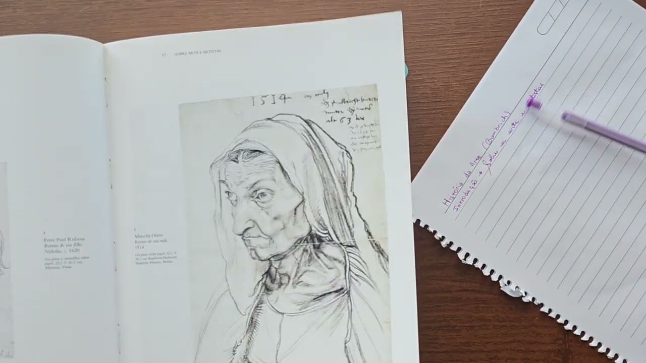 ASMR  Estudando História da Arte | Sons de Papel, Anotações e Virar de Páginas