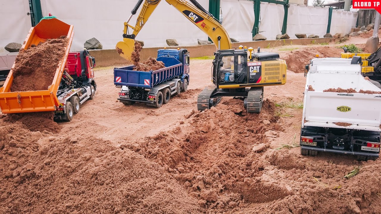 Massive RC Construction Site Action! Full 1Hour Special: High-End Hydraulic Models & Heavy Machinery