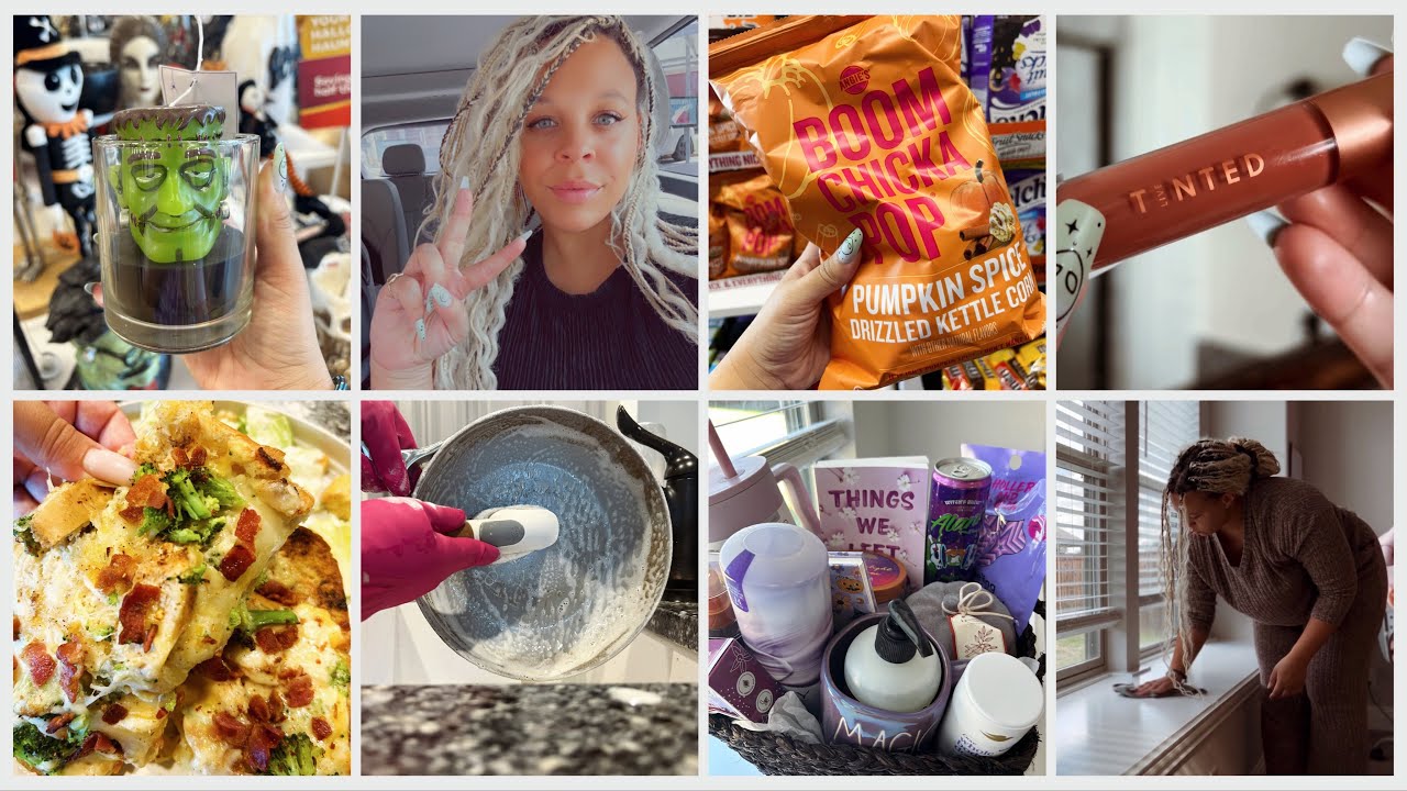WEEKLY VLOG | Cook & Clean With Me, Gift Baskets, Boo Basket Haul, Target Shop With Me + Haul, GRWM!