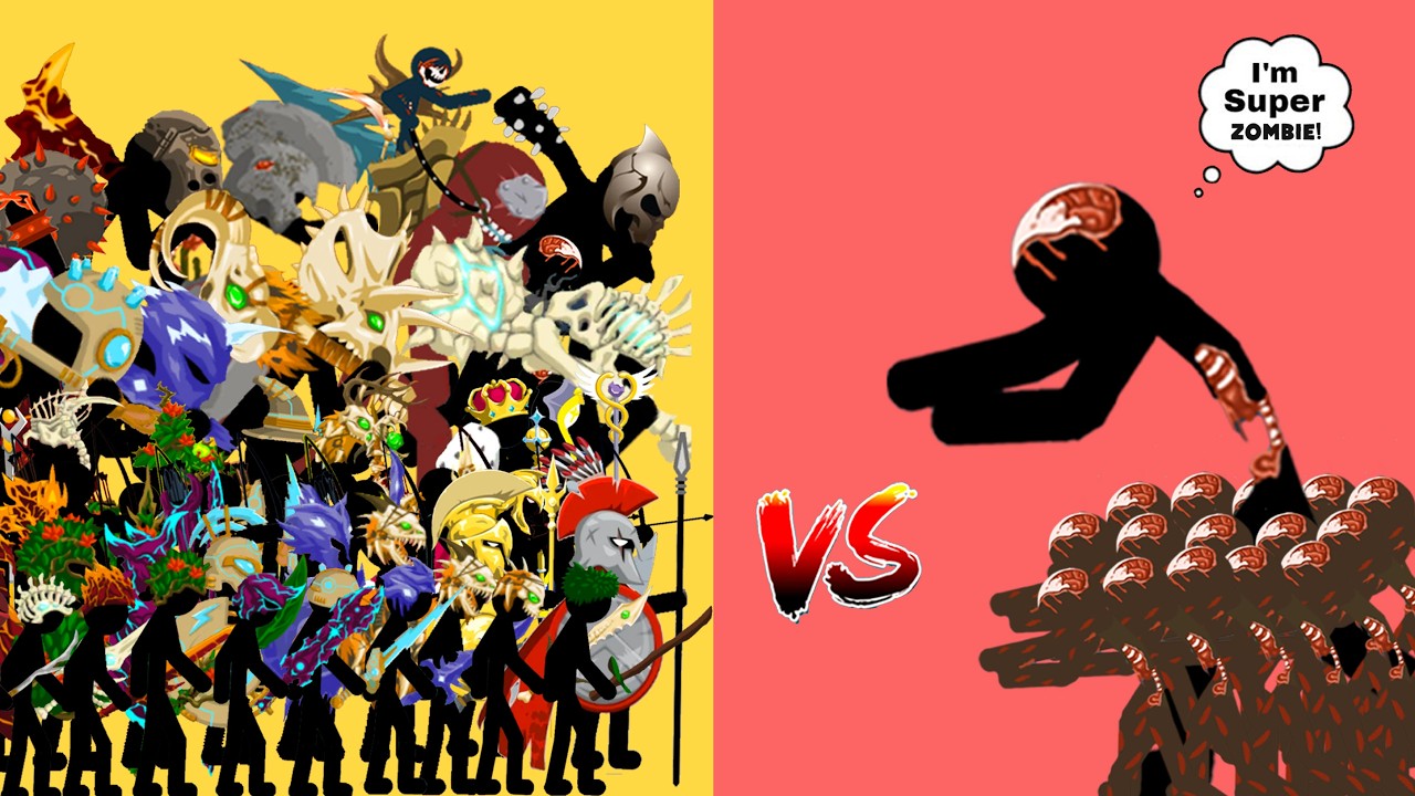 Zombie Leader And Zombie Thrower Vs All Skins Stick Army In Stick War Legacy - Who Will Win?