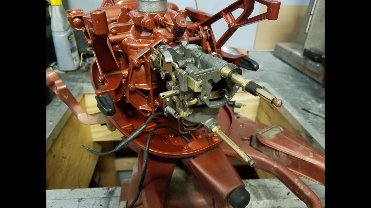 1958 Johnson  Evinrude 10 HP Carburetor Overhaul