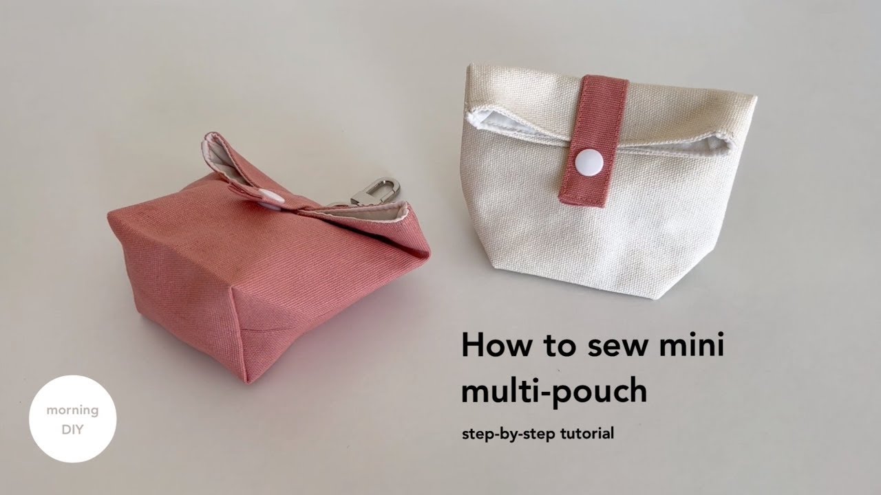DIY mini multi-pouch bag | How to make pouch bag
