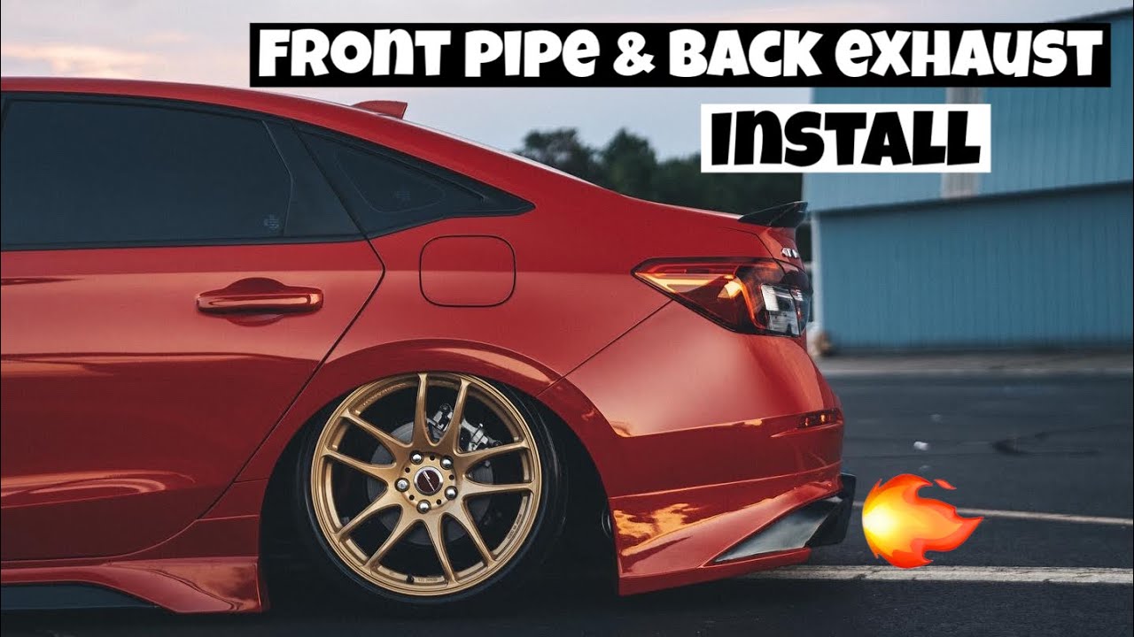 2022 Honda Civic Si 27Won Frontpipe & Back Exhaust Install