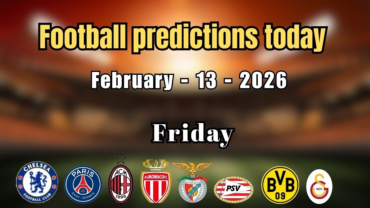 FOOTBALL PREDICTIONS TODAY 13 FEBRUARY 2026 | FA CUP | FRANCE LIGUE 1 | BUNDESLIGA | SERIE | LA LIGA
