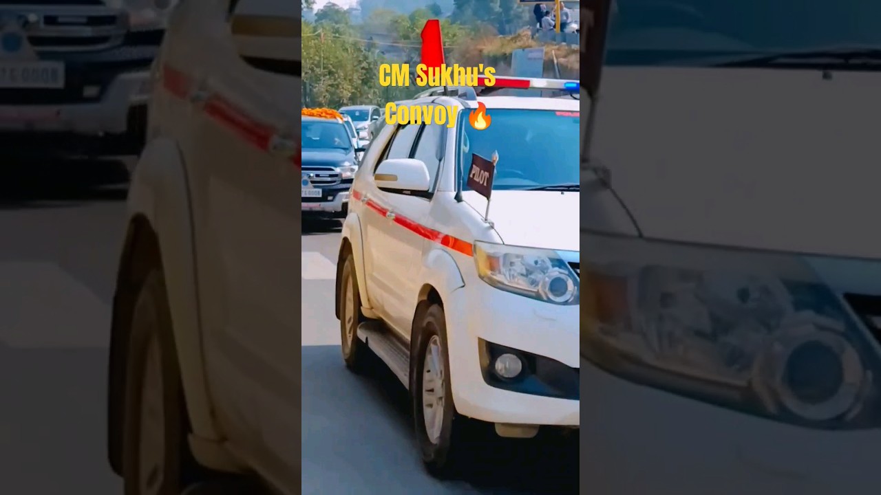 CM Sukhu's Convoy 🔥 #shorts