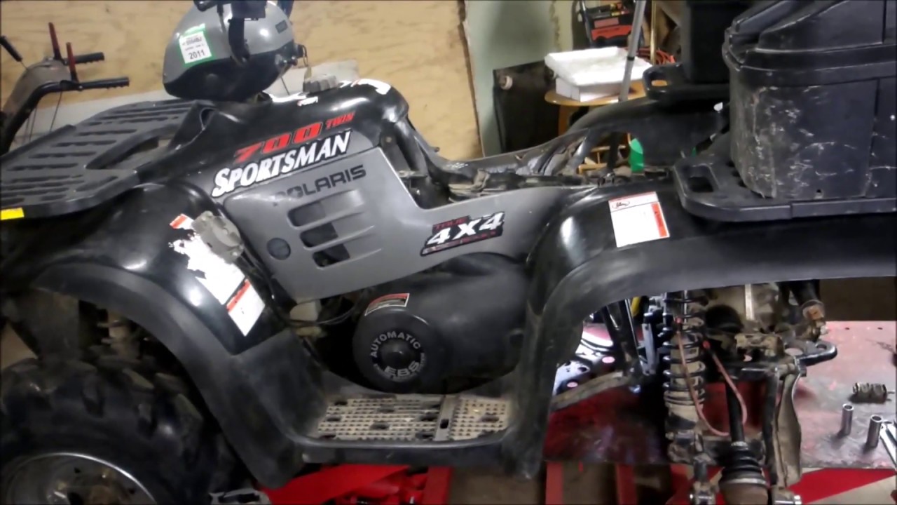 Polaris Sportsman Clunks at take off! Prop Shaft (Rear Axle)Removal