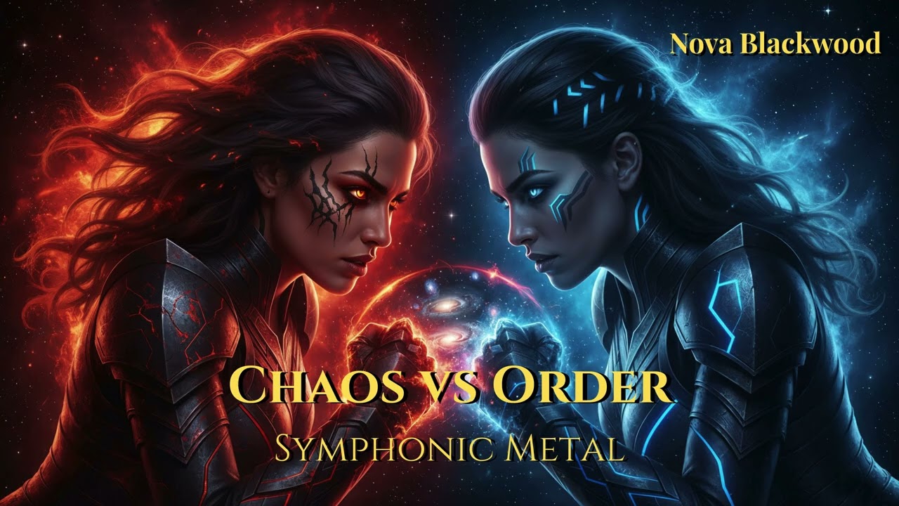 CHAOS VS ORDER | Epic Symphonic Metal | The Eternal Cosmic War | Nova Blackwood