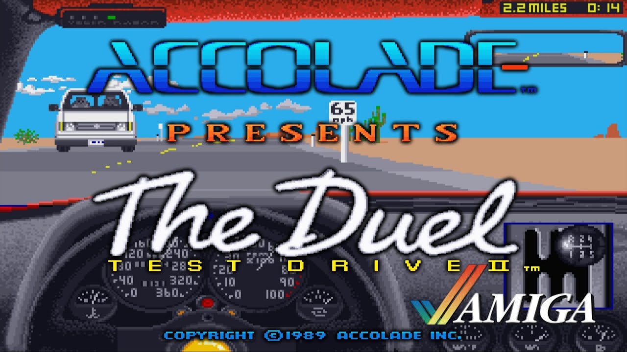 🕹️ Let's Play 𝑨𝑴𝑰𝑮𝑨's TestDrive II The Duel 🏎️