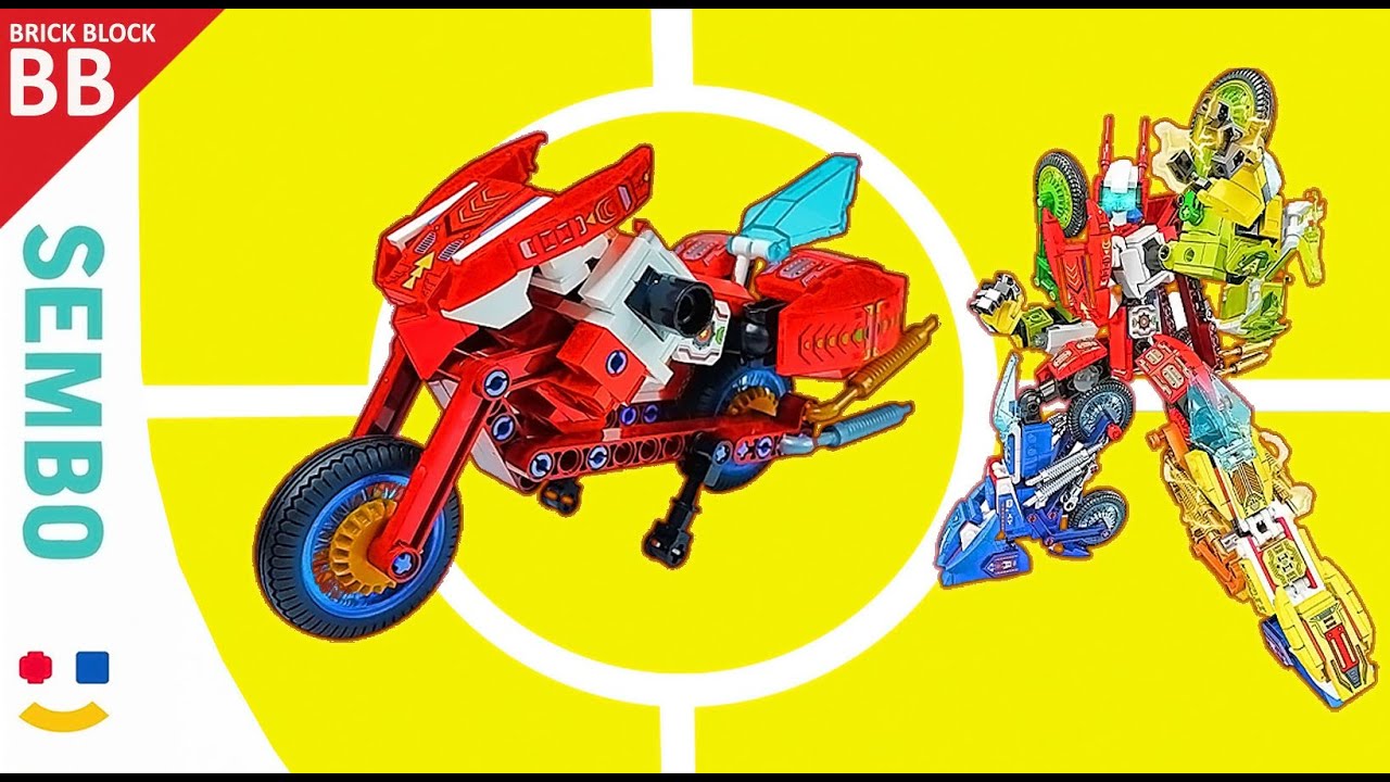 Sembo block 103322 ⚡️ Speed build How to make a Robot Lego Transformers combiner Mecha of Steel 4in1