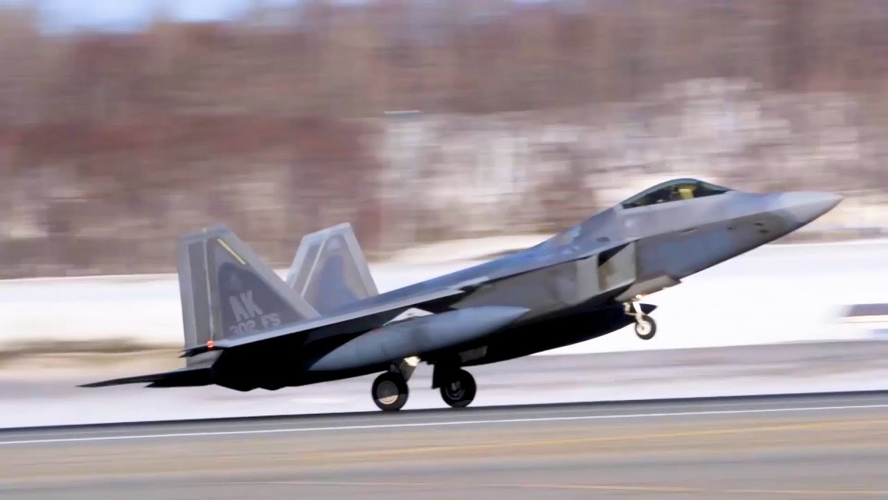USAF F-22 Raptors At JBER - PF22.4