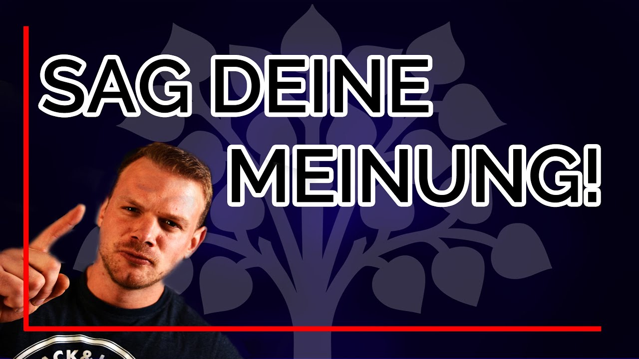 Lernen deine Meinung zu sagen! Ohne aufgeregt zu sein!