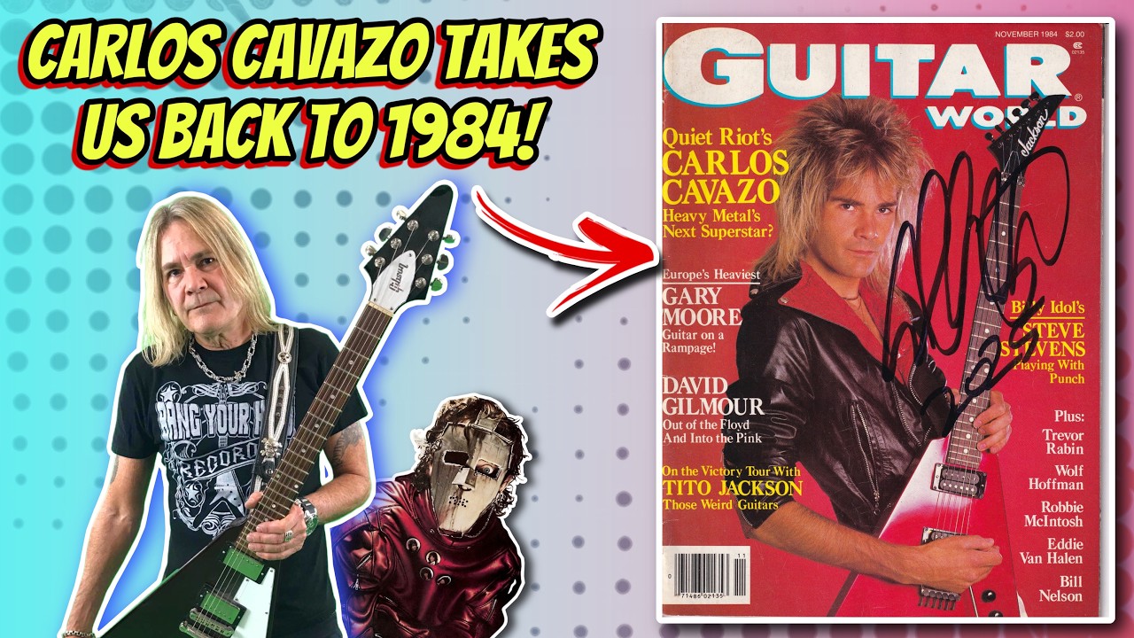 ‼️We revisit November 1984 Guitar World Magazine with Carlos Cavazo! 😱 | Yngwie | Ratt | 4K!
