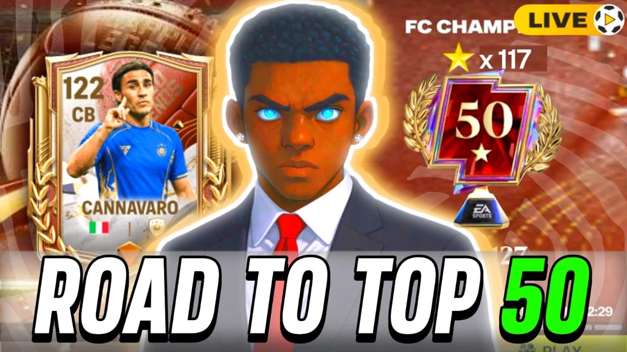 GRIND W/ CANNAVARO CAPPED LEGENDS I LIVE🔴 I FC MOBILE FUTURE STARS