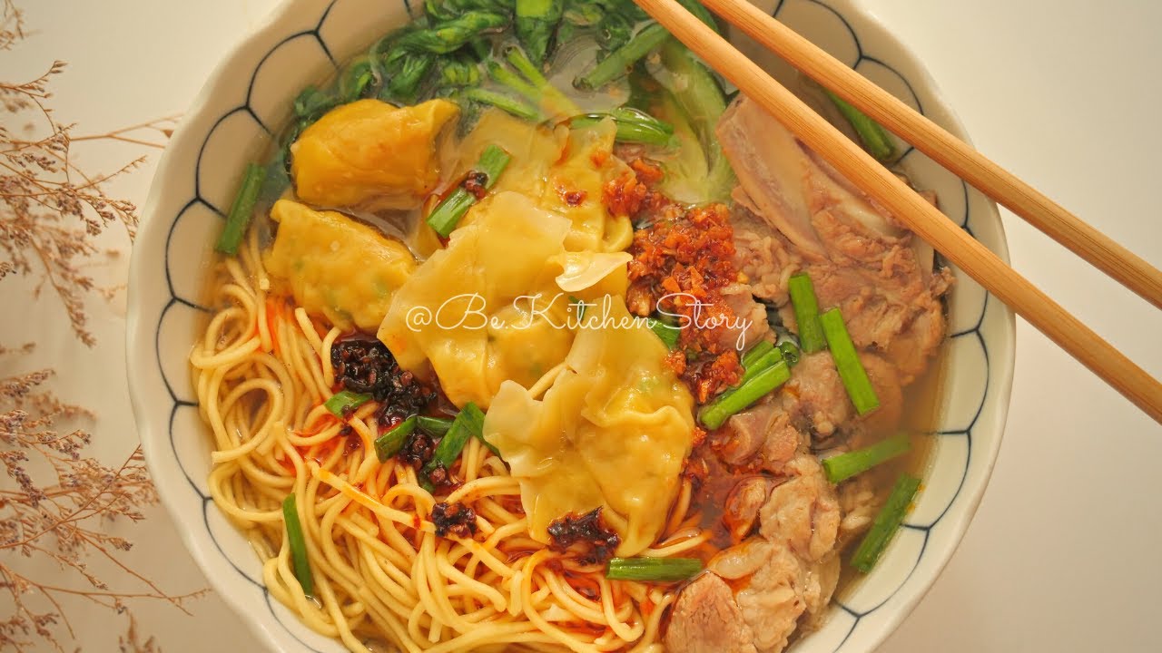 ស៊ុបមីគាវ🍜[របៀបធ្វើទឹកស៊ុប][Heartwarming Wonton Noodle Soup][Kitchen Story]