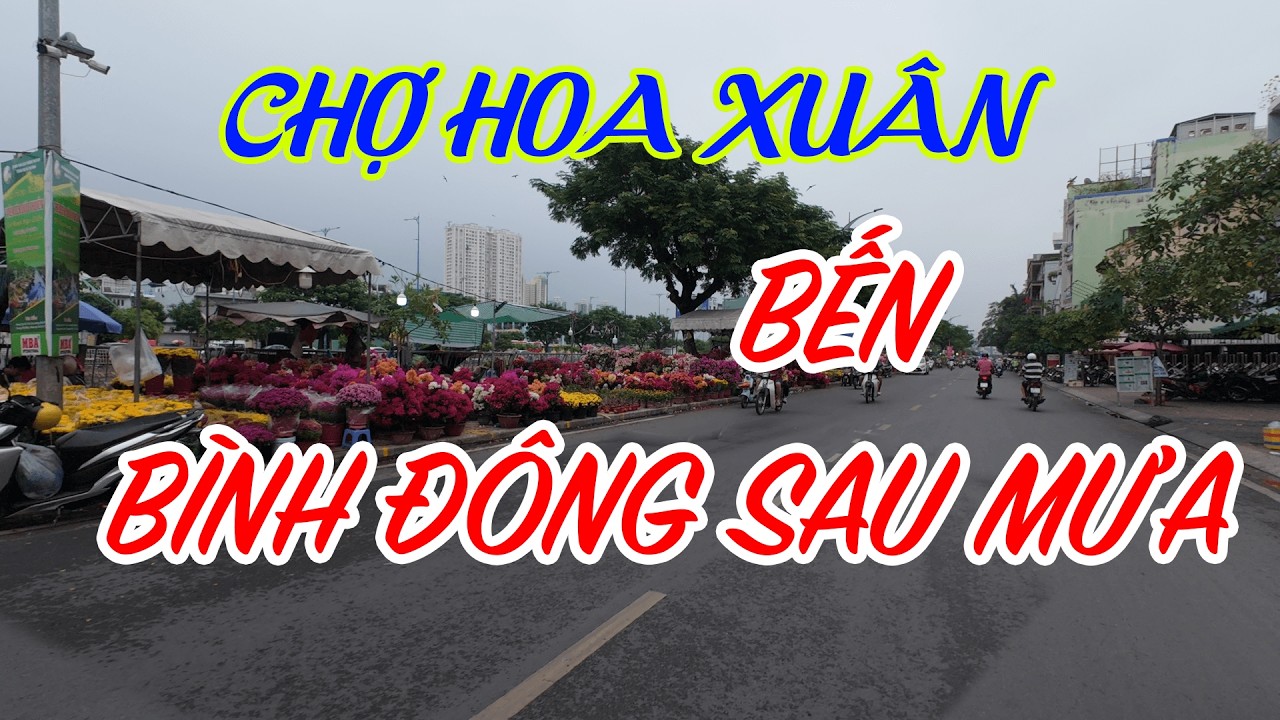 Chợ Hoa Bến Bình Đông Ngày Giáp Tết Sau Cơn Mưa Xuân: Hoa Kiểng Ngập Bến - Tết Bính Ngọ