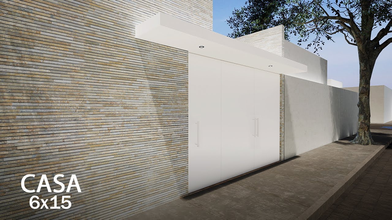 CASA DE UN PISO 6X15 metros | planos de casas