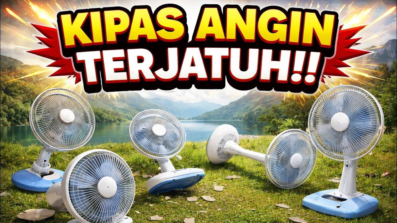 Kipas angin terjatuh