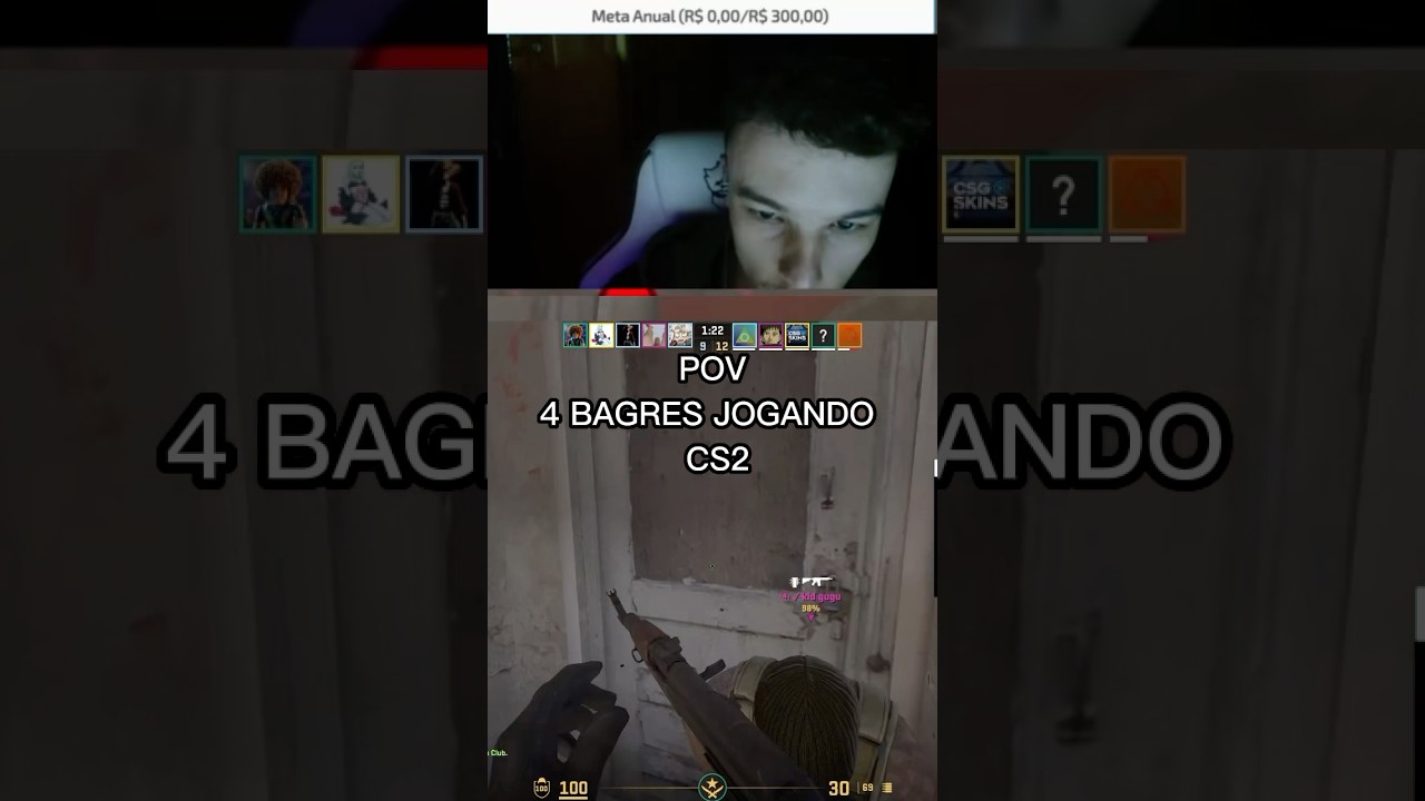 4 bagres jogando cs2 😂kkk #cortes #live #cs2