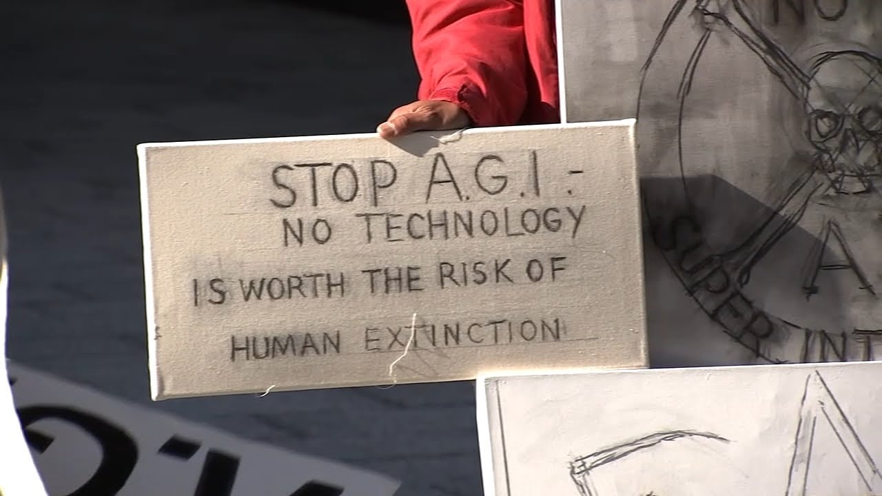 San Francisco protesters warn of 'human extinction' with AI's increasing intelligence