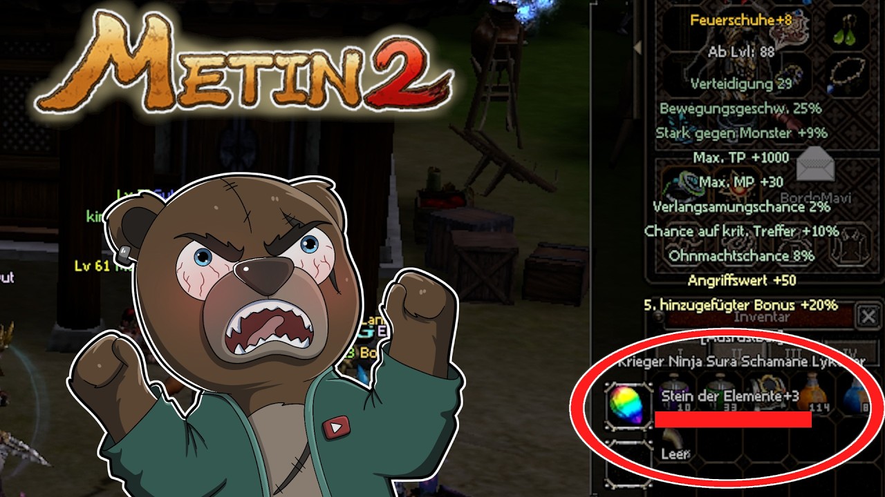 Metin2 Ruby | ⚡ ELEMENTSTEIN F&Uuml;R MEINE 🔥 SCHUHE / WAMS / TM [#23] Let&acute;s Play Metin2.de Vossi