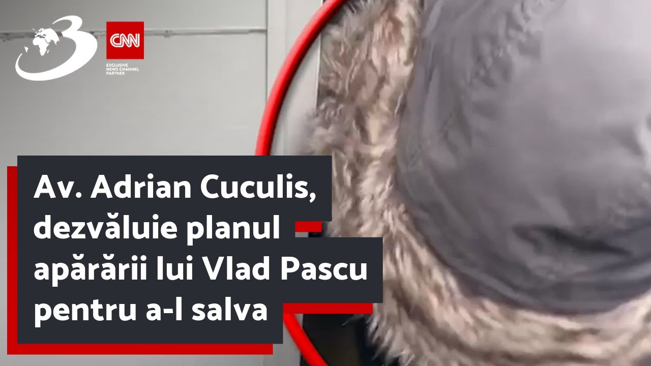 Av. Adrian Cuculis, dezvăluie planul apărării lui Vlad Pascu pentru a-l salva