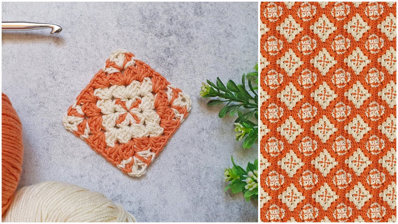 Crochet a VERY EASY & UNUSUAL Granny Square for Beginners