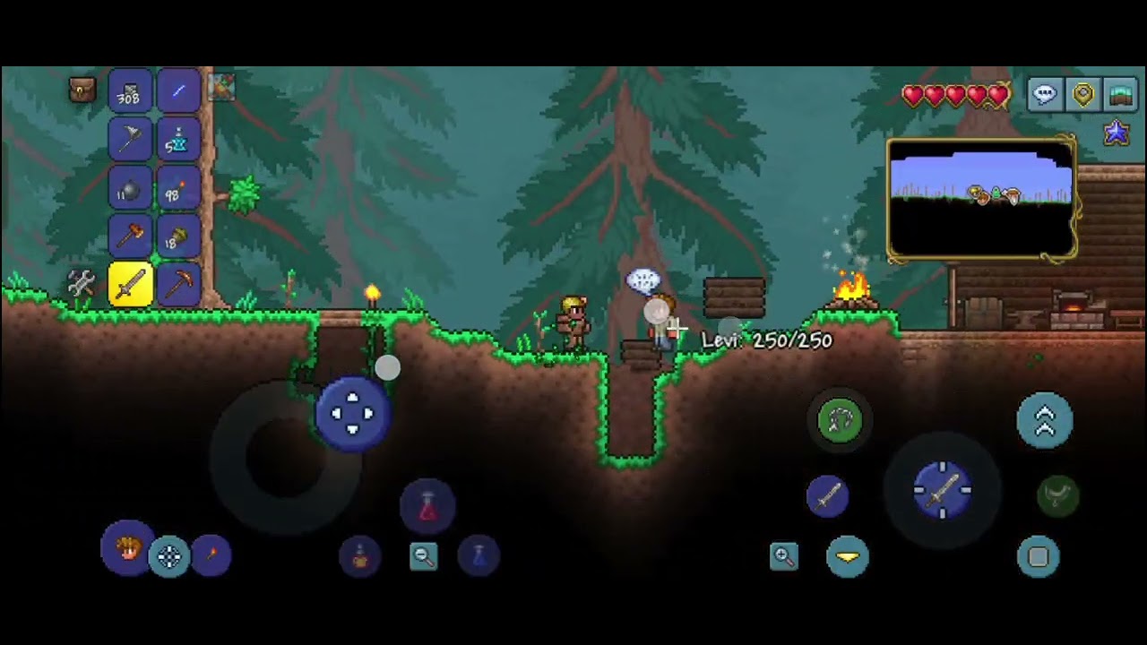 Terraria (getting some upgrades and exploration)