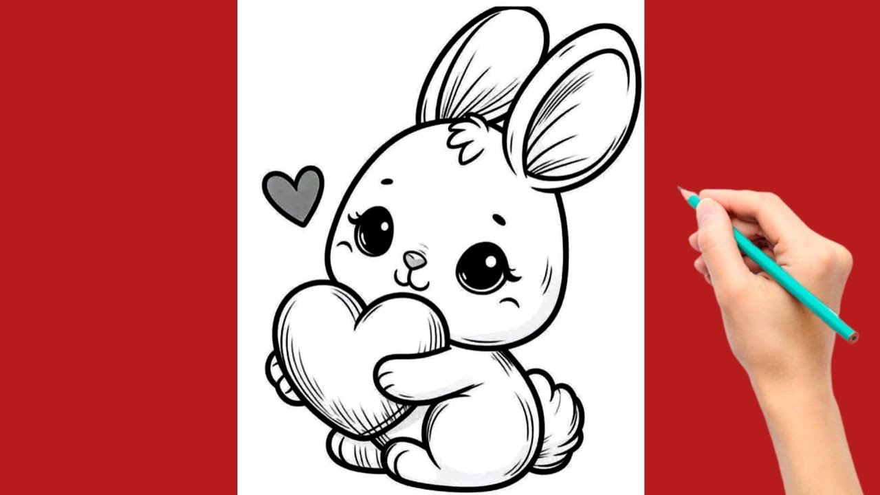How to Draw a Kawaii Bunny with Pencil | Easy Tutorial