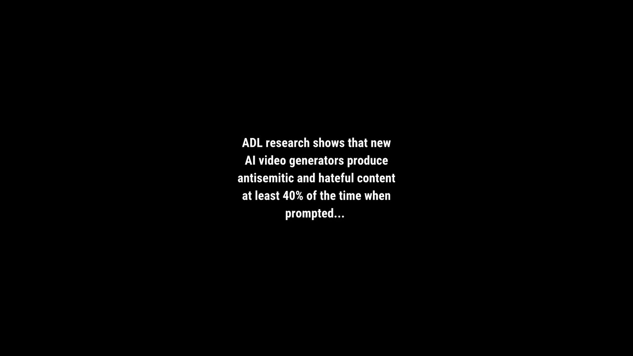Innovative AI Video Generators Produce Antisemitic, Hateful and Violent Outputs