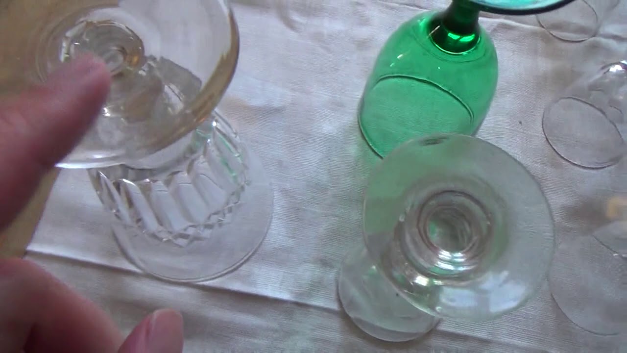 Collecting antique glass: determining age (part 1) of early 1800s to mid 1900s drinking glasses