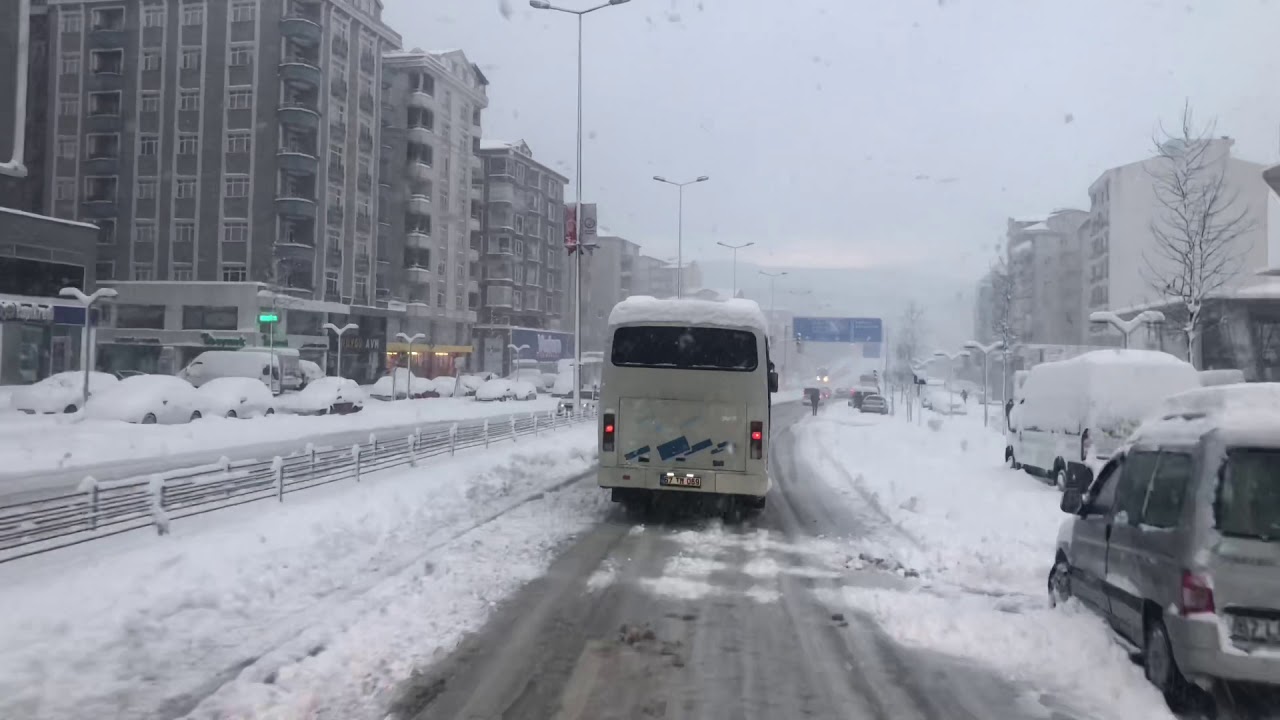 Zonguldak Karadeniz Ereğli karlı yollar