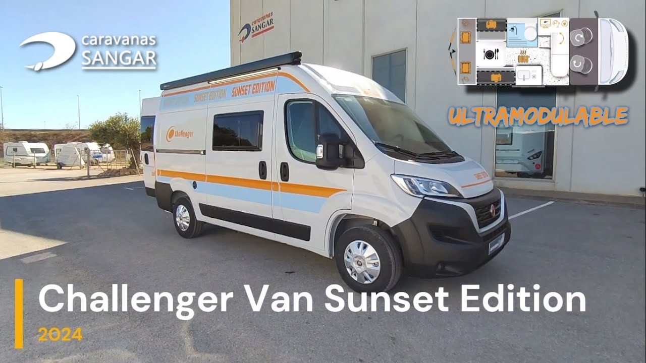 2024 Challenger Van Sunset Edition - La camper van ultra-modular disponible en SANGAR !!