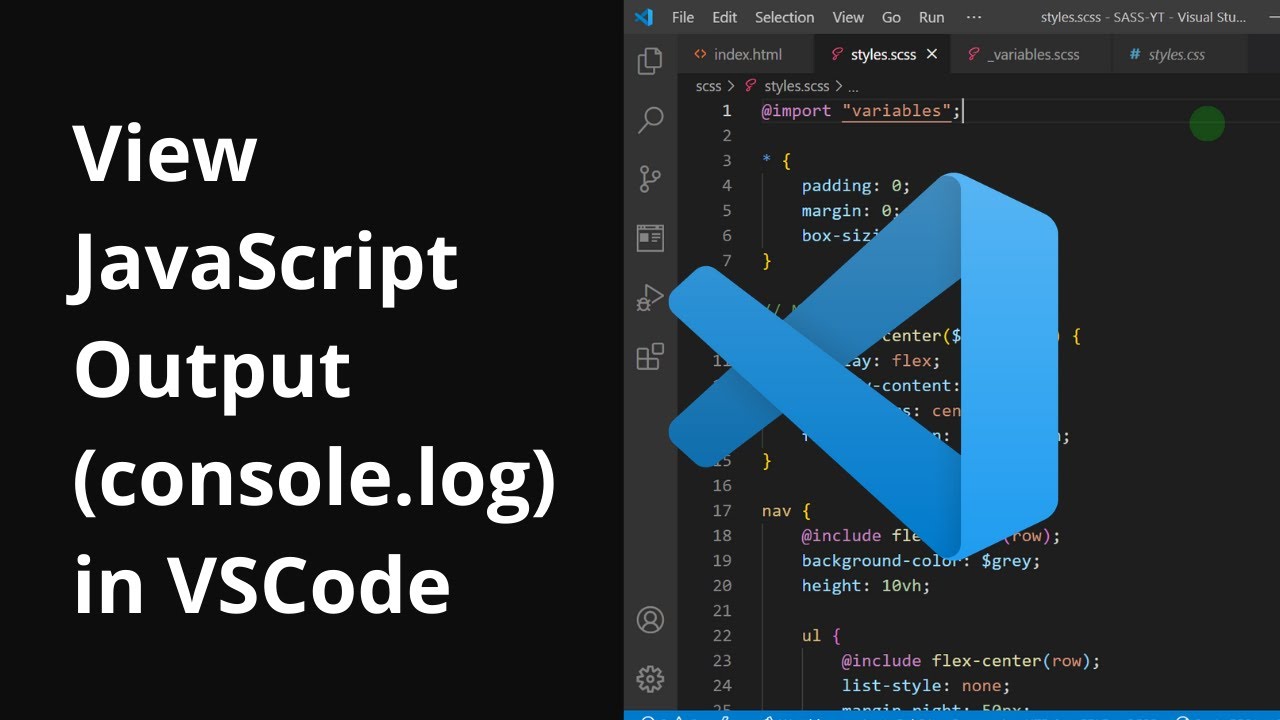 Как просмотреть вывод Javascript (Console.log) в Visual Studio Code