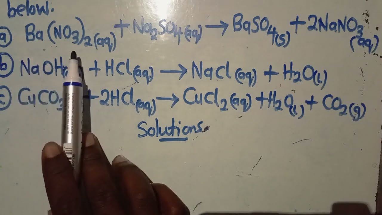 CHEMISTRY - Ionic Equation Writing || Harrison J Zulu Tutor