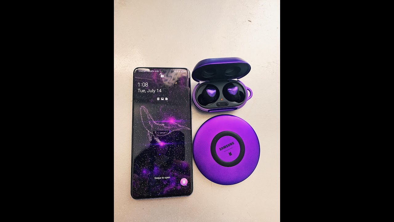 Unboxing Samsung Galaxy S20+ 5G and Galaxy Buds+ BTS Edition 💜